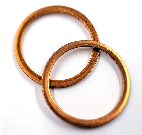 Copper Drain Plug Gaskets 18mm X 22mm X 1.5mm