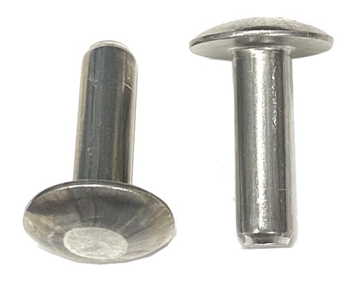 3/16 Brazier Head Solid Aluminum Rivet 3/4 Length (100)