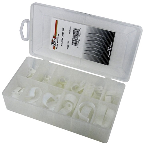 CLEARANCE 43 Piece Nylon Clamp Assortment in Plastic Kit