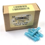 CLEARANCE Butt Connector (Nylon) #16-14 Wire Blue