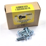 CLEARANCE 6 x 16mm Slotted Washer Head License Plate Bolt Universal Zinc Plated