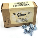 CLEARANCE #8 x 3/8" Slotted Hex Washer Head Sheet Metal Screw 1/4" Head Zinc Plated