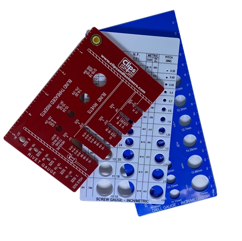 Combination Gauge – Rivet, Drill & Screw 3 In 1 Set