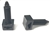 1/4" Black Push Mount Cable Tie Fin Clips