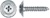 Phillips Oval Head 8 X 1" Chrome Sems Screws