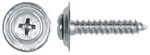 Phillips Oval Head 8 X 1" Chrome Sems Screws