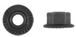 8 - 1.25mm Hex Flange Nut With Serrated Washer