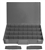 32 Hole Adjustable Large Gray Plastic Tray 18 1/4" X 12 1/4"