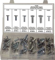 53 Pc. Stainless Steel Capped Bumper Bolt Assortment