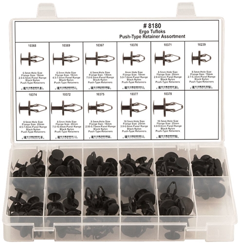 110 Piece Ergo Tufloks Retainer Assortment