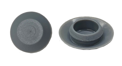 1/2" Dark Gray Nylon Flush Type Hole Plugs 7/8" Head