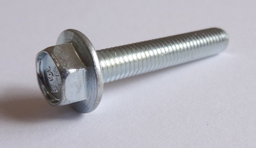 (25) M 5 - 0.8 x 30mm  JIS Hex Head Flange Bolt - Small Head, Class 10.9 Zinc.  JIS B 1189