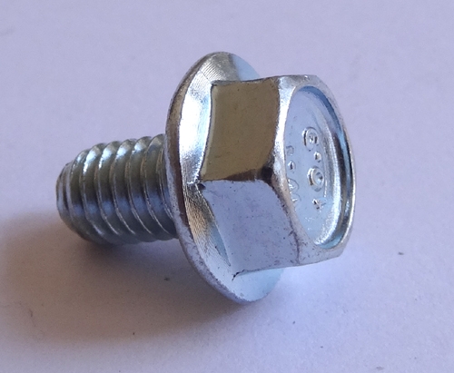 (25) M 6 - 1.0 x 10mm  JIS Hex Head Flange Bolt - Small Head, Class 10.9 Zinc.  JIS B 1189