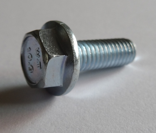 (15) M 6 - 1.0 x 18mm  JIS Hex Head Flange Bolt - Small Head, Class 10.9 Zinc.  JIS B 1189