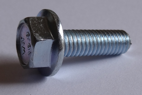 (25) M 6 - 1.0 x 20mm  JIS Hex Head Flange Bolt - Small Head, Class 10.9 Zinc.  JIS B 1189