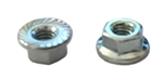 M 3 - .5 JIS Hex Flange Nut, Class 8 with Serrations, Zinc