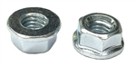 50 M 5 - 0.8 Hex Flange Nut, Class 8, Non Serrated, Zinc.  DIN 6923 / ISO 4161