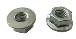 M10 - 1.5 Hexagon Flange Nut - Non-Serrated Class 8 Zinc. DIN 6923 / ISO 4161