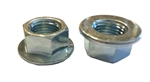 M12 - 1.25 JIS Hex Flange Nut - Small Hex, Class 8 Zinc.  JIS B 1190