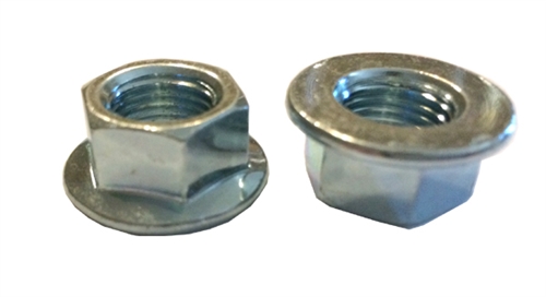 M12 - 1.25 JIS Hex Flange Nut - Small Hex, Class 8 Zinc.  JIS B 1190