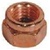 M8-1.25 Exhaust Lock Nut Copper Plated Steel 13mm