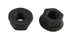 25 M 8 - 1.25 Hex Flange Nut, Class 8 with Serrations, Black Oxide.  DIN 6923 / ISO 4161