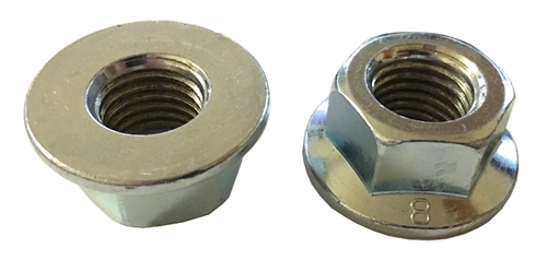 M20 - 2.5 Hexagon Flange Nut - Non-Serrated Class 8 Zinc. DIN 6923 / ISO 4161