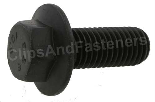 (1) M14-2.0 x 35mm Hex Head Flange Bolt Non Serrated Class 10.9 Plain DIN 6921