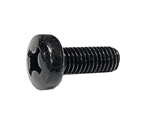 M6-1.0 X 16mm Black Zinc Phillips Pan Head Metric Machine Screws
