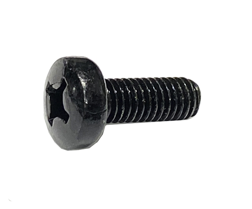 M6-1.0 X 16mm Black Zinc Phillips Pan Head Metric Machine Screws