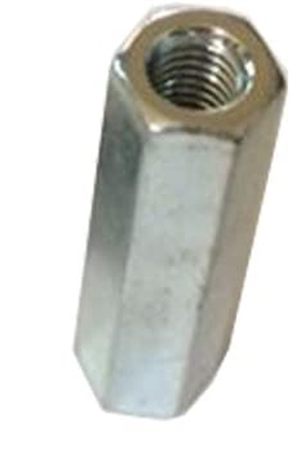 M6 - 1.0 x 38mm Hexagon Coupling Nut Steel Zinc DIN 6334