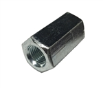 (1) M12-1.25 Hex Coupling Nut, Steel Zinc. DIN 6334