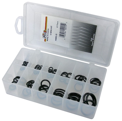 82 Piece O'Ring Assortment in Plastic Kit