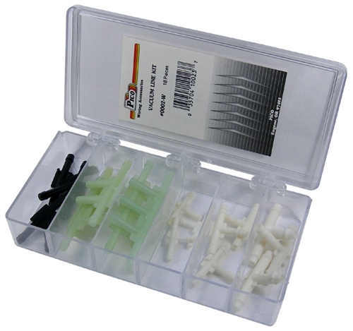 18 Piece Vacuum Line Connector Assortment in Plastic Kit