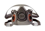 3M Half Face Respirator, Medium, Reusable, 6200