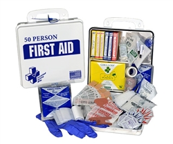 First Aid Kit, 50 Person, Plastic CSM