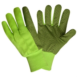 Cordova Hi-Vis Garden Glove, Black PVC Dots, 2715L