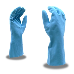 Cordova Lined Blue Latex Gloves, 18 Mil, 4260