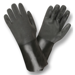 Cordova Black PVC Gloves, Sandpaper Grip 5114SI
