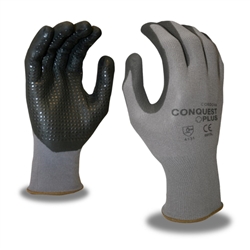 Cordova Coated Knit Gloves, Nitrile Dots, Conquest 6915
