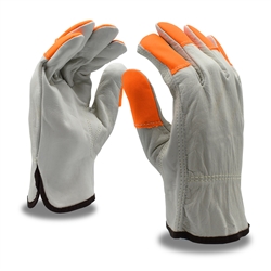 Cordova Leather Driver's Glove, Orange Fingertips 8211HV