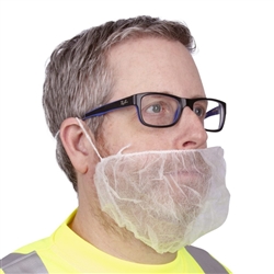 Cordova Disposable Beard Cover, White BR1/10