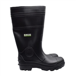 Cordova PVC Boot, Black Plain Toe PB23