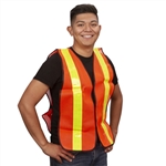 Cordova Safety Vest, Reflective Tape, Orange V120