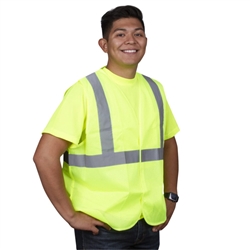 Cordova Class 2 Safety Vest, Lime, Velcro V211P