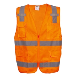 Cordova Class 2 Safety Vest, Pockets, Orange VS280