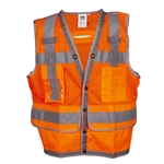 Cordova Class 2 Surveyor Vest, Orange, Pockets VS295