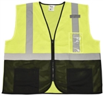 Cordova Class 2 Safety Vest, Lime, Black Bottom, VZB241P