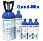 Gasco Calibration Gas, 4 Gas Mix (LEL/O2/CO/H2S) EcoSmart