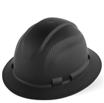 Bullhead Full Brim Hard Hat, Matte Black Graphite